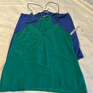 Bundle 2 V-Neck Naked Zebra Camis NWOT